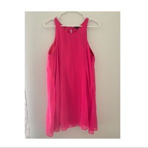 Gianni Bini Pink Chiffon Sleeveless Shift Dress